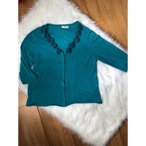 Turquoise sweater